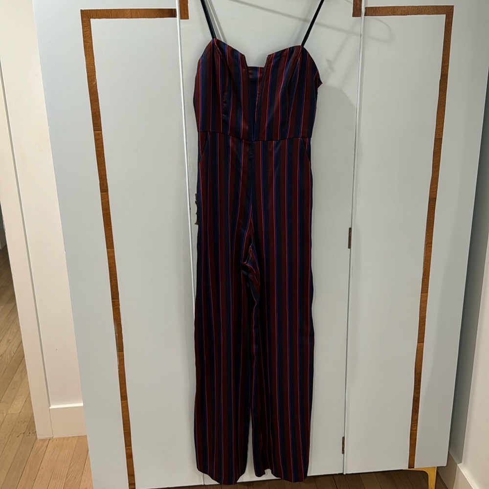 Lush Pinstripe Romper.